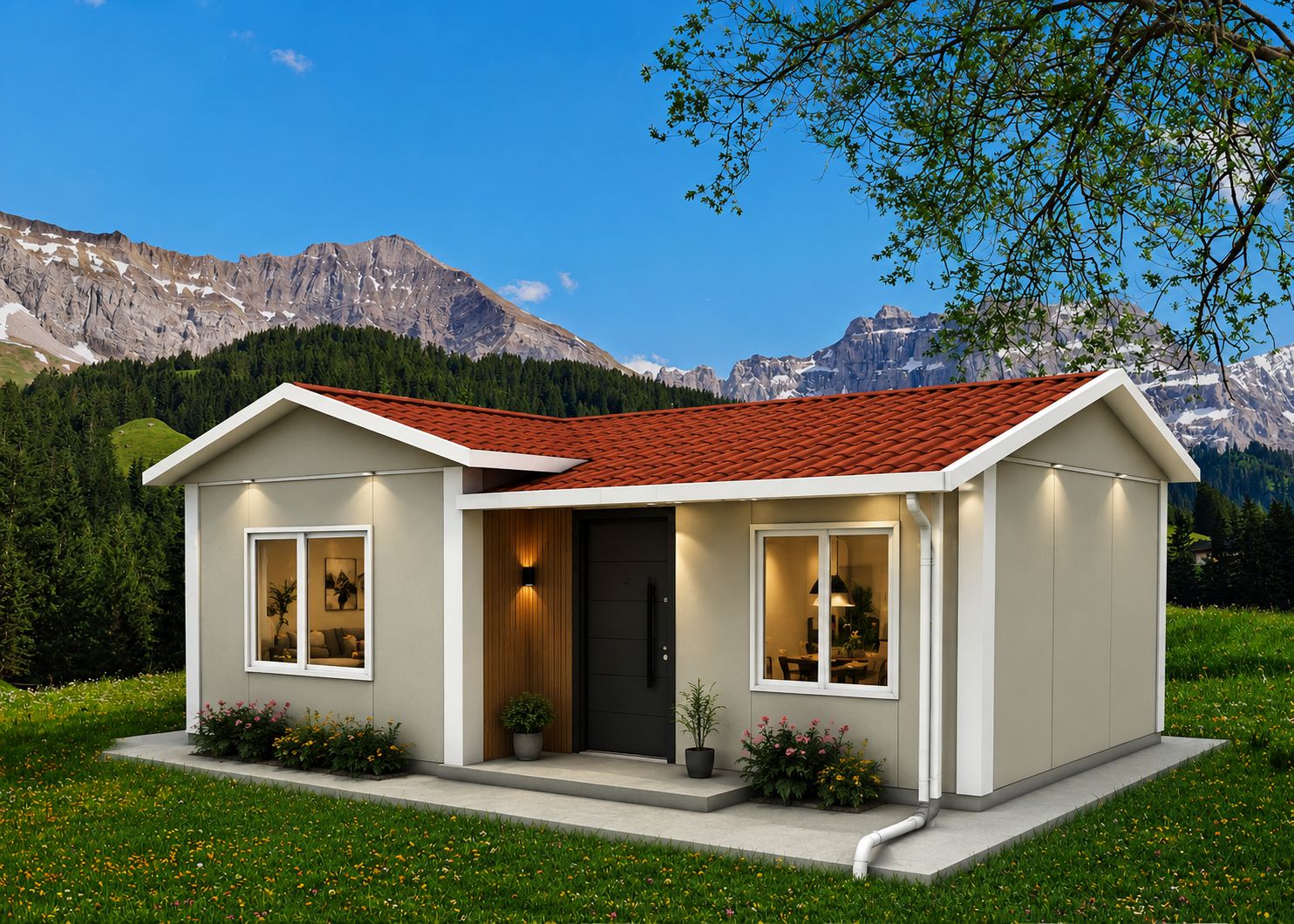 40m² Tek Katlı Prefabrik Ev
