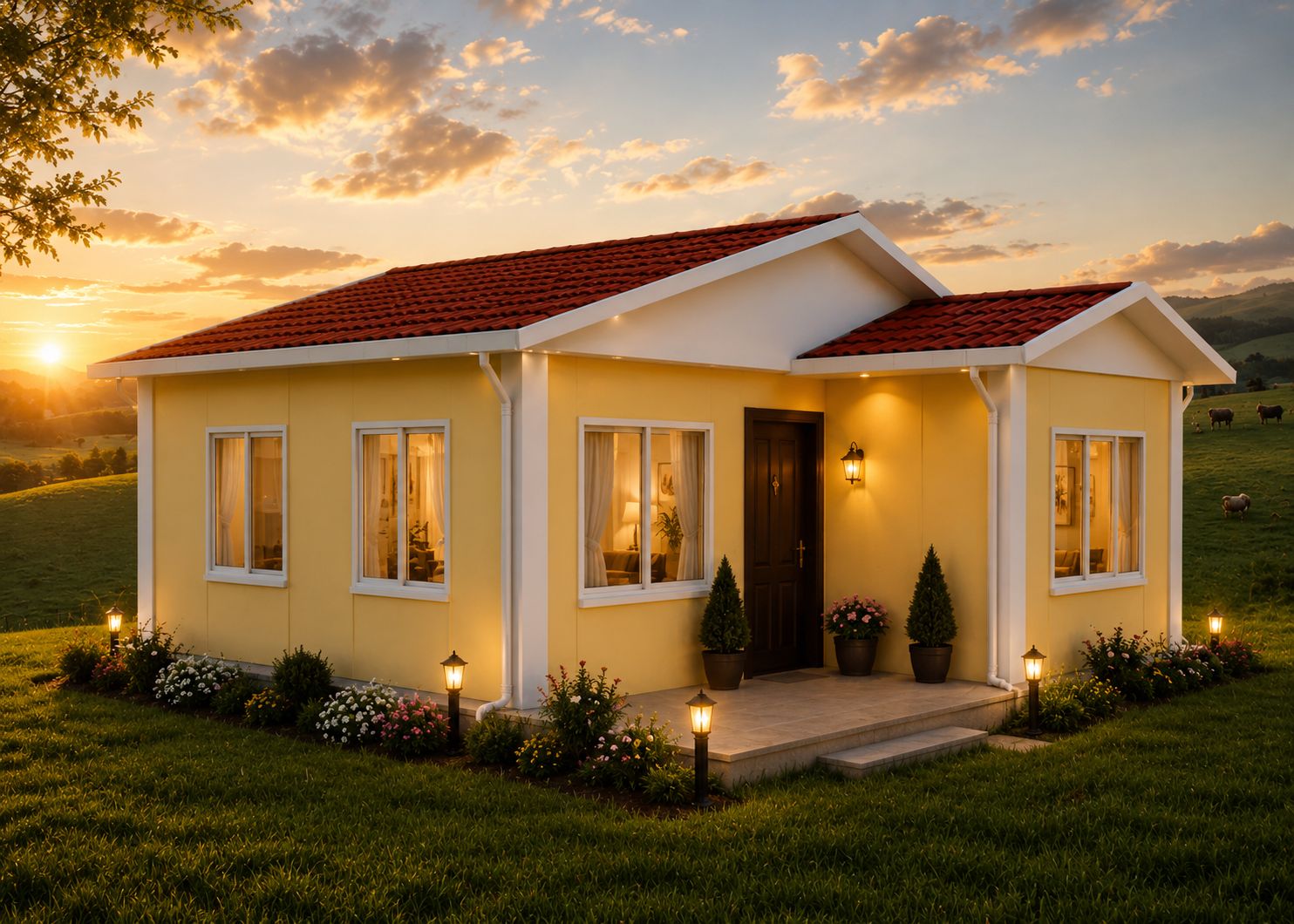 52m² Tek Katlı Prefabrik Ev
