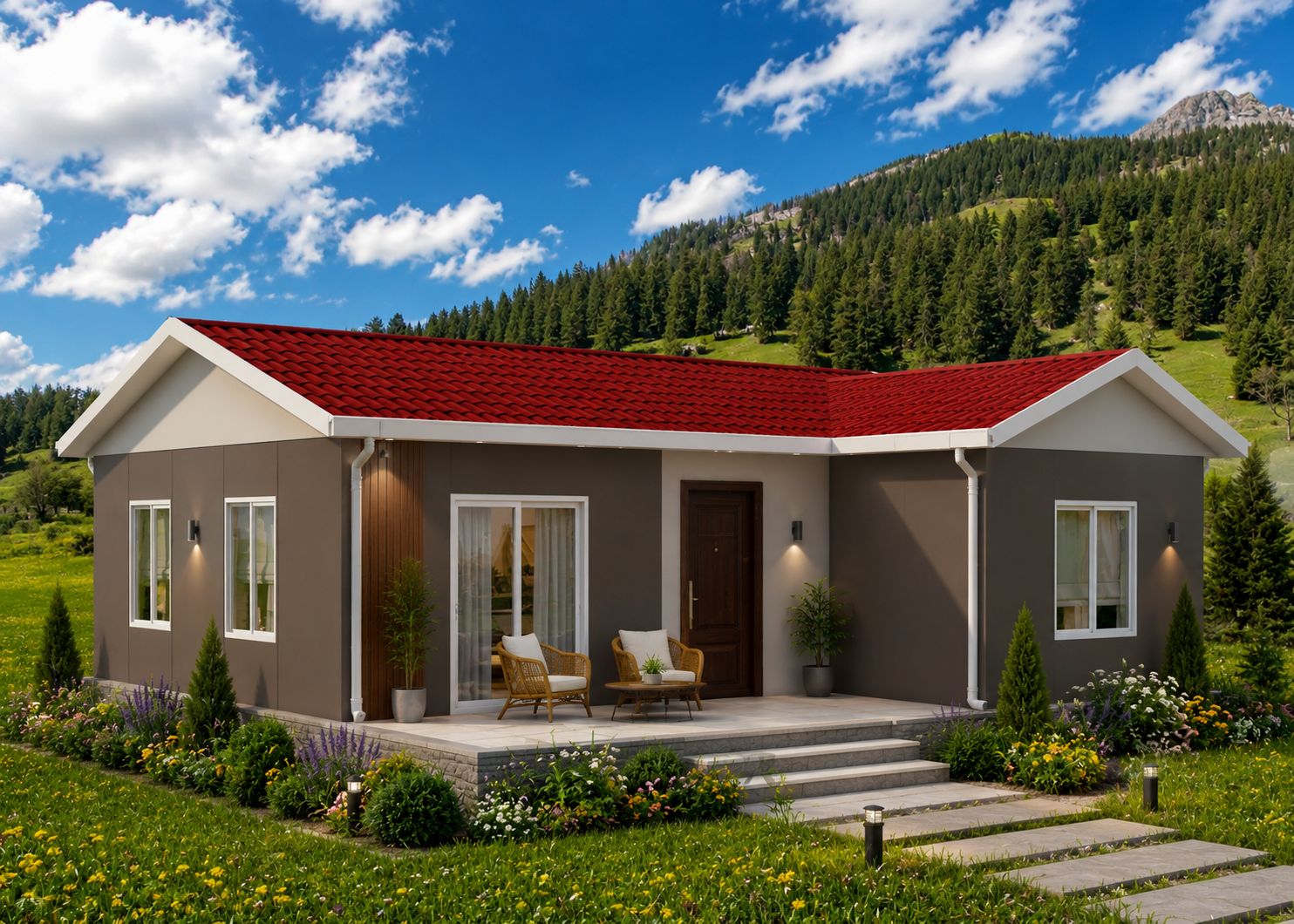 76m² Tek Katlı Prefabrik Ev